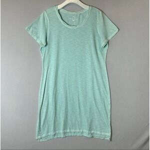 Tommy Bahama Shirt Dress Womens Large Blue Short Sleeve Mini